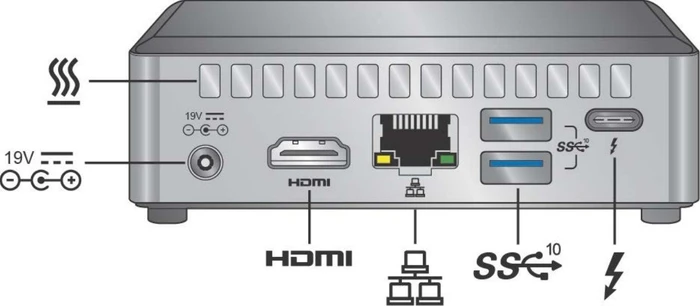 Intel NUC Kit - Slim - Bean Canyon - NUC8i3BEK