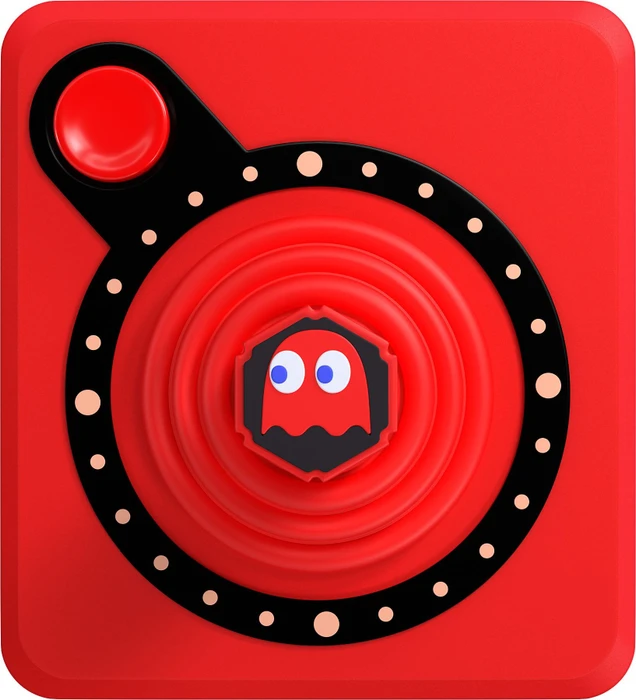 Atari CX40+ Wireless Joystick Ghost Edition Blinky rot