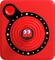 Atari CX40+ Wireless Joystick Ghost Edition Blinky rot Vorschaubild
