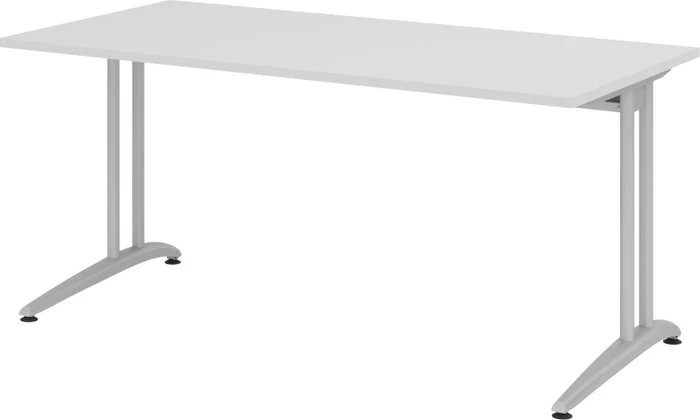 Hammerbacher Ergonomic B-Serie BS16/5 Schreibtisch 160x80cm grau/silber