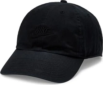 Nike Club unstrukturierte Futura Wash Kappe schwarz
