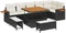 vidaXL Polyrattan Gartensofa Lounge-Set Vorschaubild