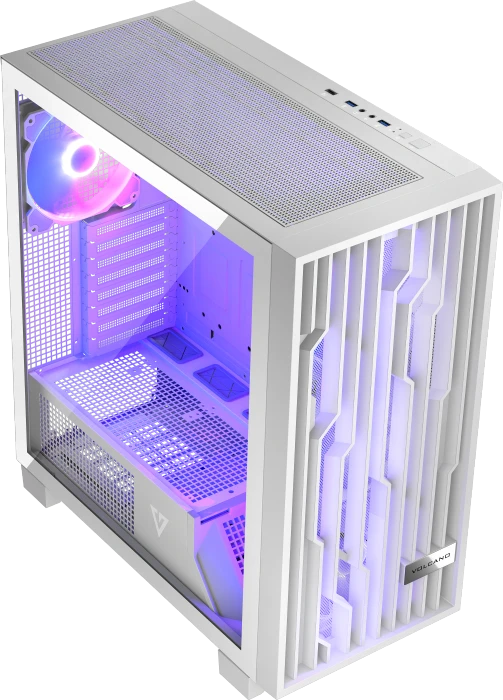 Modecom Volcano Perun Apex ARGB 3F White, Glasfenster