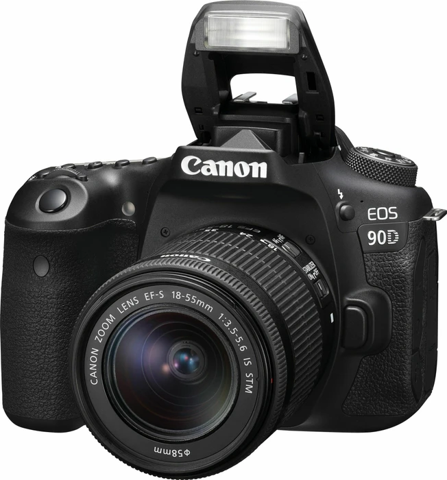Canon EOS 90D mit Objektiv EF-S 18-55mm 3.5-5.6 IS STM