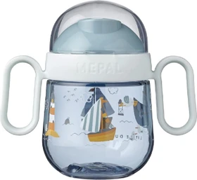 Mepal Little Dutch Mio 2.0 Antitropf Trinklernbecher, 6+M, 200ml, sailors bay