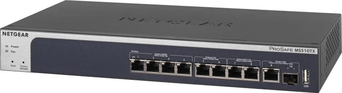 Netgear MS510 Desktop Gigabit Smart Switch, 9x RJ-45, 1x SFP+