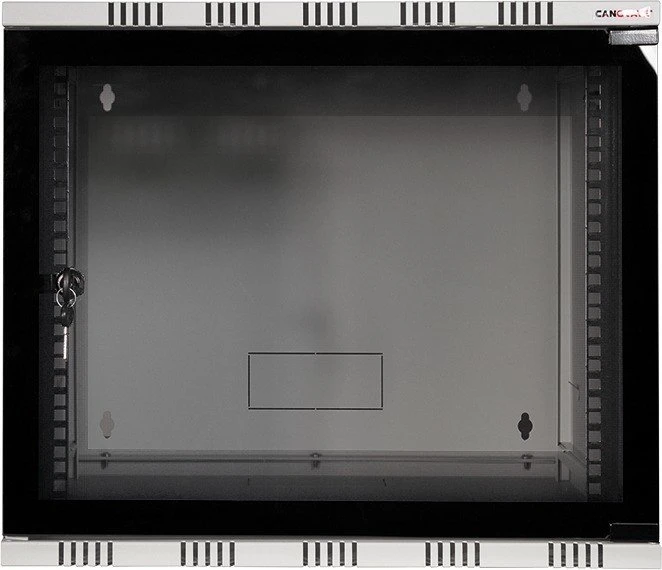 LogiLink Canovate SOHO Wandgehäuse 15HE, Sicherheitsglastür, grau, 550mm tief