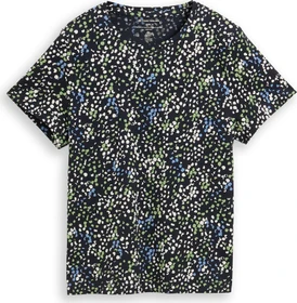Tom Tailor Print T-Shirt kurzarm multicolor navy dot structure (Damen)