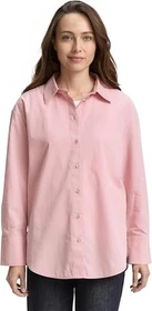 Tom Tailor Loose Fit Popeline Hemd langarm morning pink (Damen)