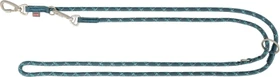 Trixie Verstellbare Hundeleine Summit Reflect mit Bergsteiger-Karabiner, S-M, 2m, Petrol/Aqua