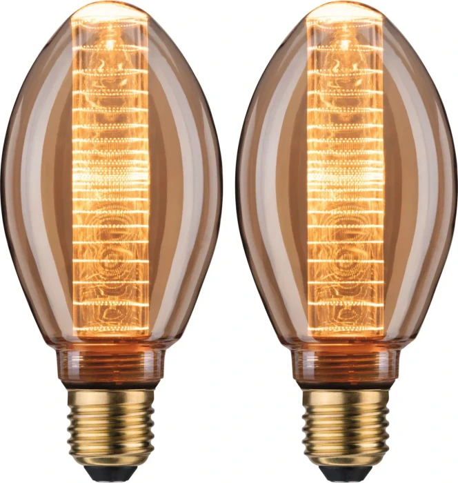 Paulmann Inner Glow Edition Ringmuster LED Birne E27 4W/818 gold, 2 Stück