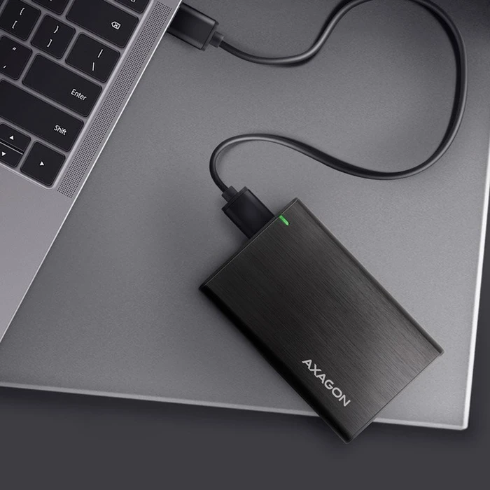 Axagon Raw Box Festplattengehäuse, schwarz, 2.5", USB 3.0 Micro-B