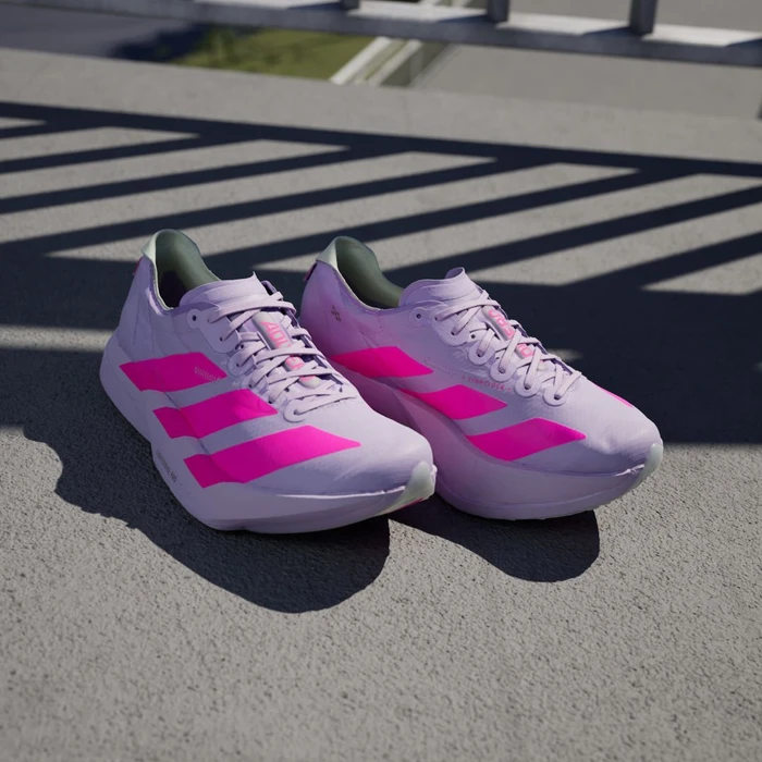 adidas Adizero Adios Pro 4 powder plum/shock pink/dash grey (Damen)