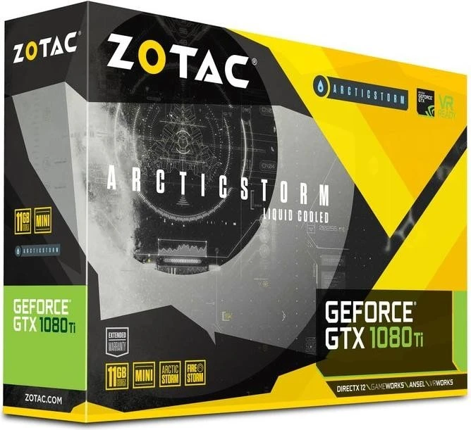 Zotac GeForce GTX 1080 Ti ArcticStorm Mini, 11GB GDDR5X, DVI, HDMI, 3x DP