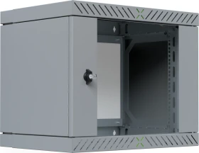 EFB Elektronik X-Rack 19" Wandgehäuse 9HE, fest, eigenbelüftet, tiefenverstellbar, 400-600mm, Sicherheitsglastür, IP20, RAL 7035, 600mm tief