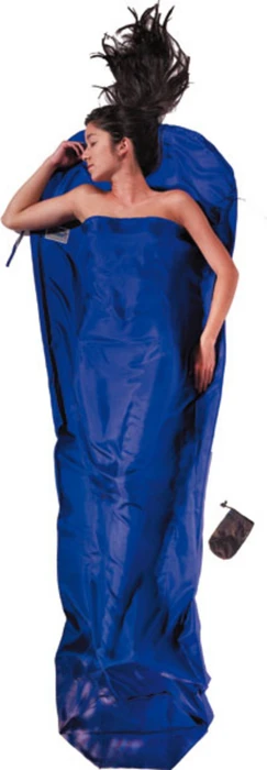 Cocoon MummyLine Small Seide Hüttenschlafsack ultramarine blue