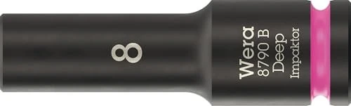 Wera 8790 B Impaktor Deep Außensechskant Steckschlüssel 3/8", 8x63mm