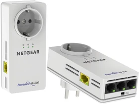 Netgear Powerline AV 600 PassThru XAVB6504 Kit, HomePlug, 4x RJ-45, 2er-Bundle