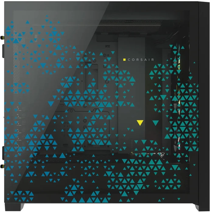 Corsair iCue 5000X RGB Signature Series Triptych, schwarz, Glasfenster