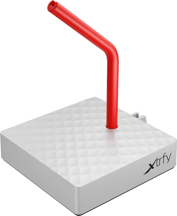 Xtrfy B4 Mouse Bungee Retro Edition, Mauskabelhalterung, grau/rot/weiß