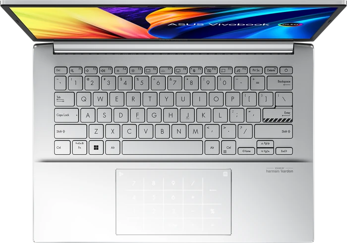 ASUS VivoBook Pro 14 OLED M6400RC-KM003W, Cool Silver, Ryzen 7 6800H, 16GB RAM, 1TB SSD, GeForce RTX 3050, DE