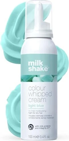Milk Shake Colour Whipped Cream temporäre Haarfarbe Schaum light blue, 100ml