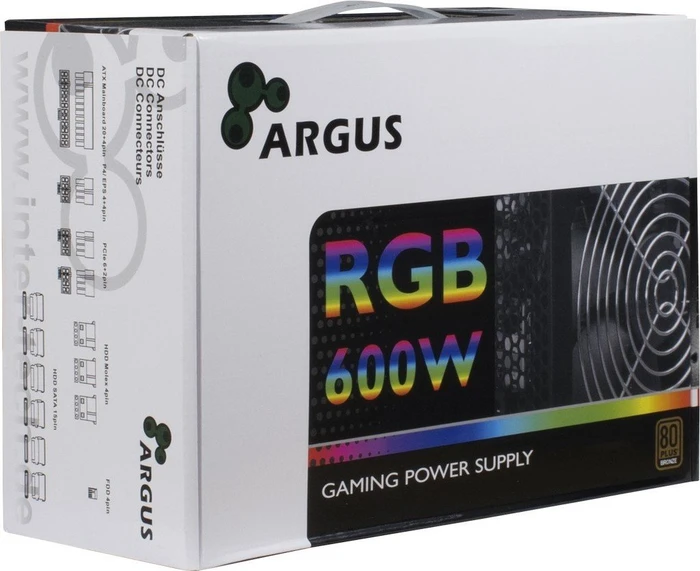 Inter-Tech Argus RGB 600W, ATX 2.4