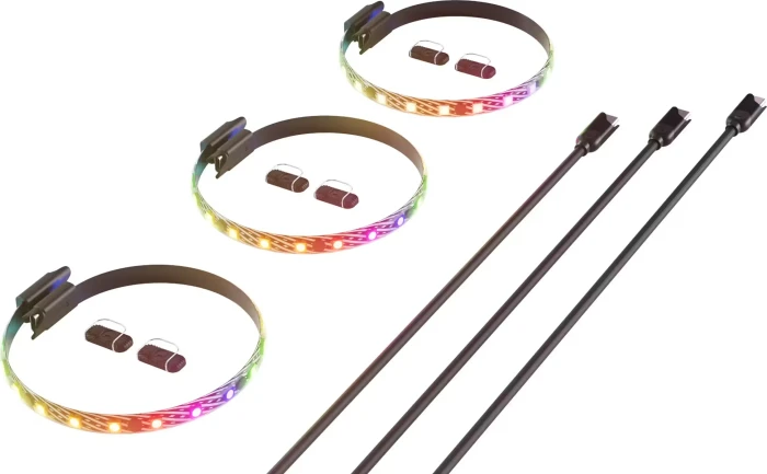Hyte LS10 qRGB Light Strips, 3x RGB-LED-Streifen