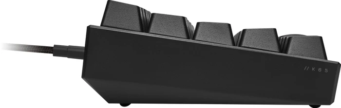 Corsair Gaming K65 RGB Mini, 60%, schwarz, MX SPEED RGB Silver, USB, DE