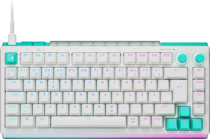 Logitech G512 X 75 TMR, weiß, Dual-Swap analog/mechanisch, taktil, USB, ND