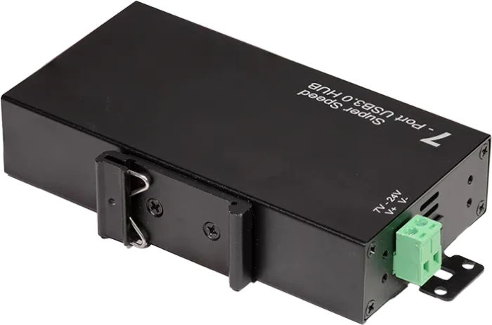 LogiLink Industrial Railmount USB-Hub, 7x USB-A 3.0, USB-B 3.0 [Buchse]