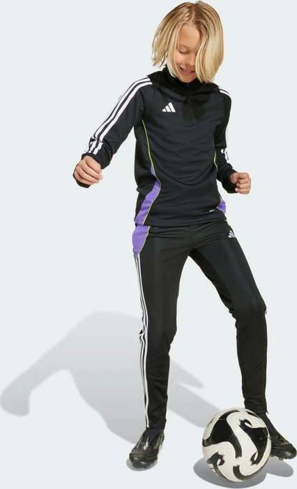 adidas Tiro 24 Funktionsshirt langarm black/purple rush (Junior)