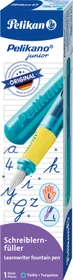 Pelikan Pelikano Junior türkis, linke Hand, Faltschachtel