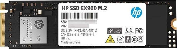 HP SSD EX900 M.2 120GB, M.2 2280 / M-Key / PCIe 3.0 x4