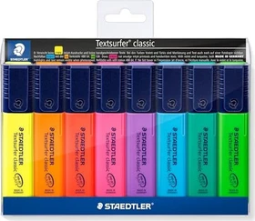 Staedtler Textsurfer classic 364 sortiert, 8er-Set, Kunststoffetui