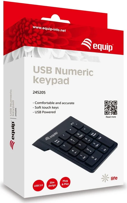 Equip USB Numeric Keypad, schwarz, USB-A