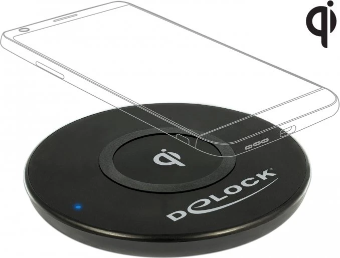 DeLOCK Wireless Qi Charger, Micro-USB-B