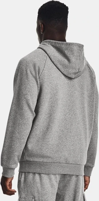 Under Armour Rival Fleece Zip Hoodie castlerock light heather/white (Herren)