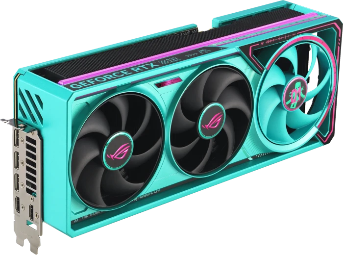 ASUS ROG Astral GeForce RTX 5080 Hatsune Miku Edition, ROG-ASTRAL-RTX5080-O16G-HATSUNE-MIKU-EDITION, 16GB GDDR7, 2x HDMI, 3x DP