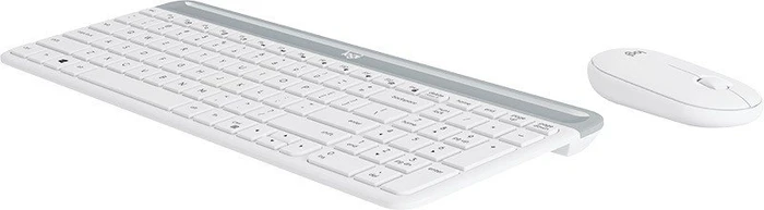 Logitech MK470 Slim Wireless Keyboard and Mouse Combo weiß, USB, DE