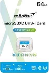 Exascend Essential-X R90/W40 64GB, UHS-I U3, Class 10