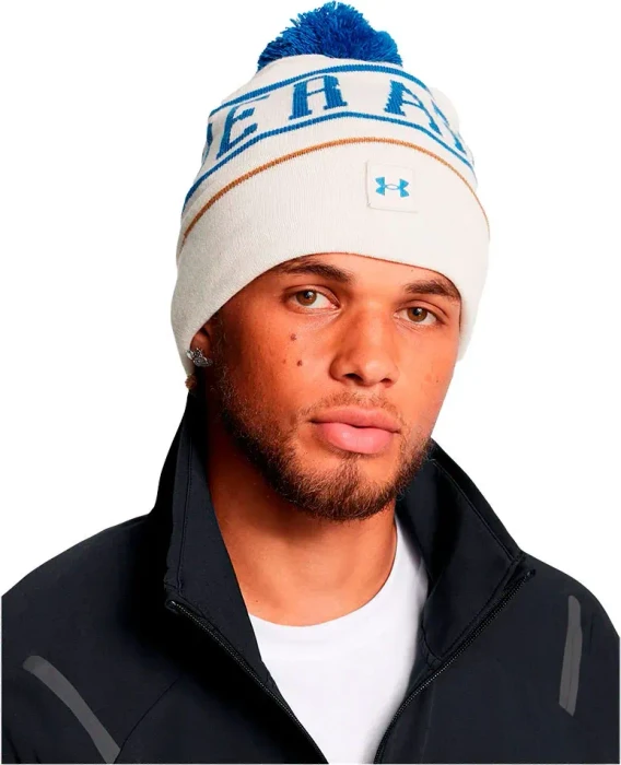 Under Armour Halftime mit Bommel Mütze summit white/tech blue (Herren)