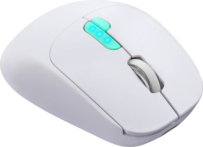 Defender Nitta MM-307 Wireless Optical Mouse weiß/türkis, USB/Bluetooth