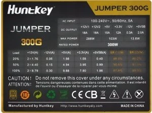 Huntkey Jumper 300G planet3dnow-Edition 300W, ATX 2.3