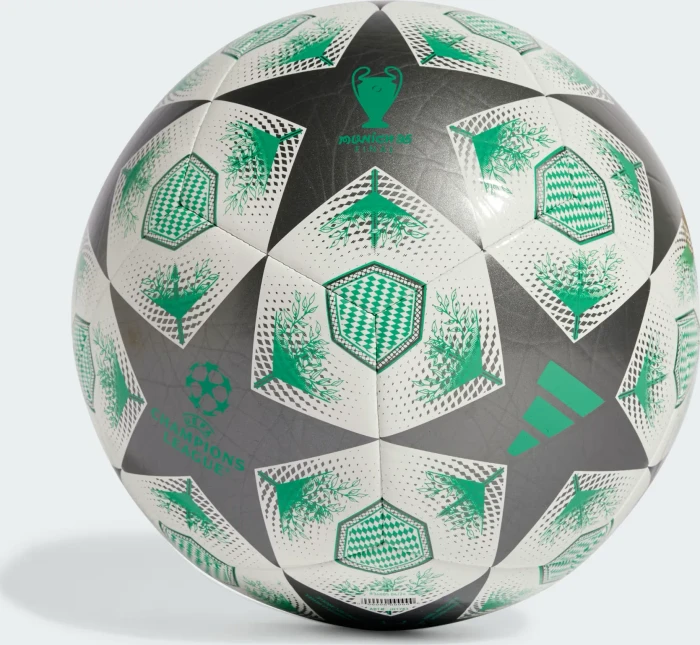adidas UCL 2024/2025 Knockout Phase Club Fußball iron metallic/white/hi-res green