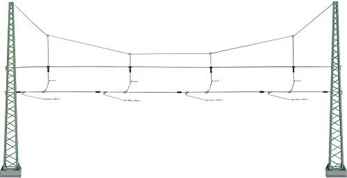 Märklin - Spur H0 Zubehör - Quertragwerk für 4 Gleise