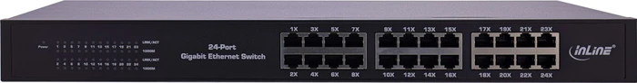InLine Rackmount Gigabit Switch, 24x RJ-45
