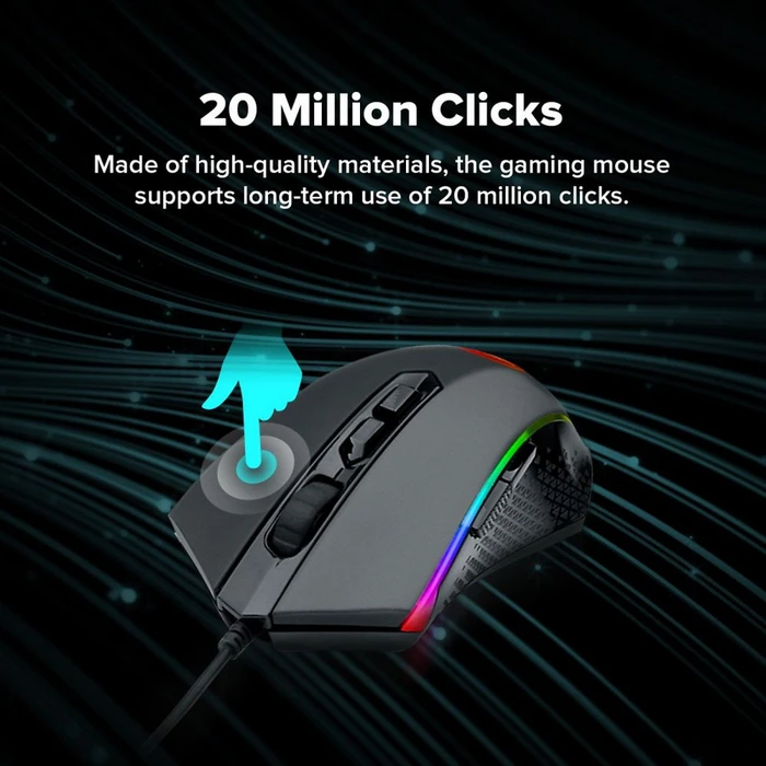 Redragon 2in1 Gamer Value Kit, Mechanical RGB Keyboard (Outemu Brown) + RGB Gaming Mouse, USB, DE