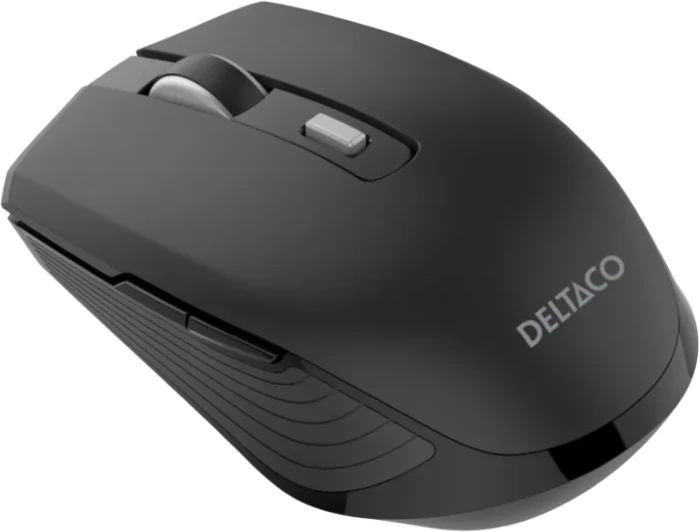 Deltaco Silent Wireless Travel Mouse schwarz, USB/Bluetooth