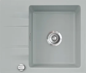 systemceram Genea 60 F Einbau Becken reversibel mit Ablauffernbedienung titan